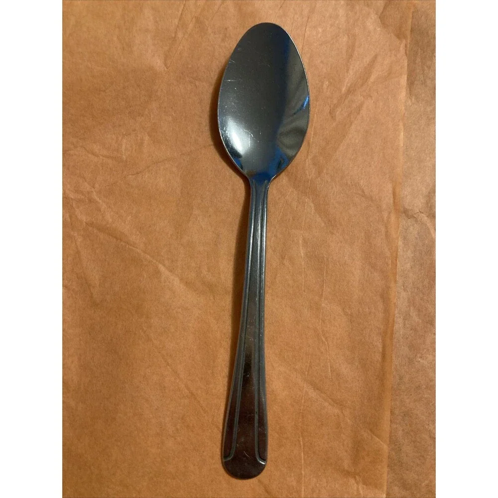 Wallace Silver DELUXE DOMINION Stainless Flatware 3 Teaspoons 6” China Lot Of 3 - Picture 1 of 5